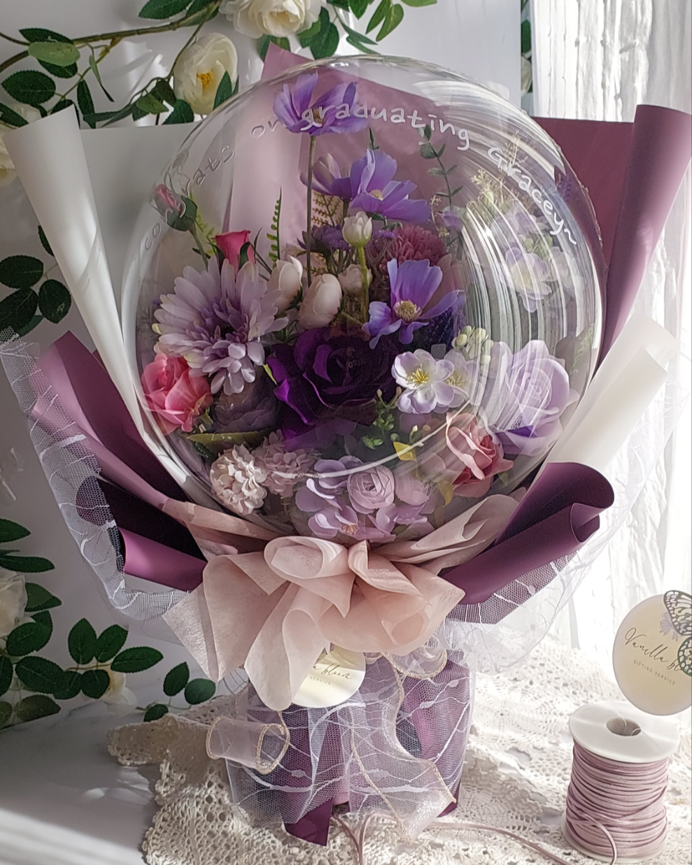 Large Flower Balloon Bouquet with Extra 5 flowers