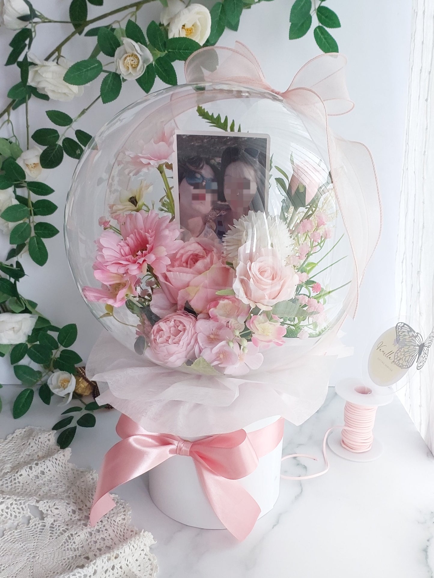 Sweetheart Surprise Box with Flower Balloon