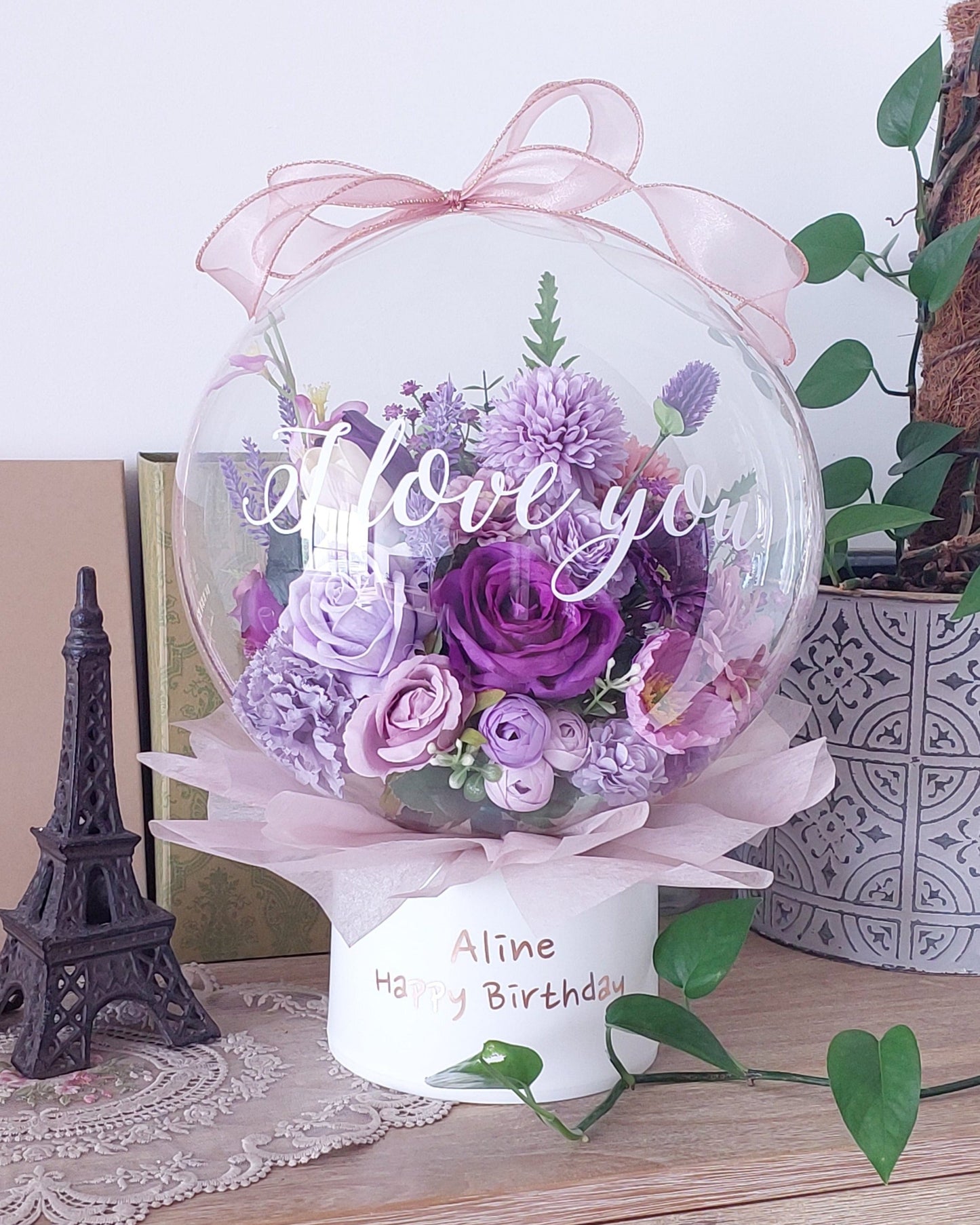 Large Flower Balloon pot