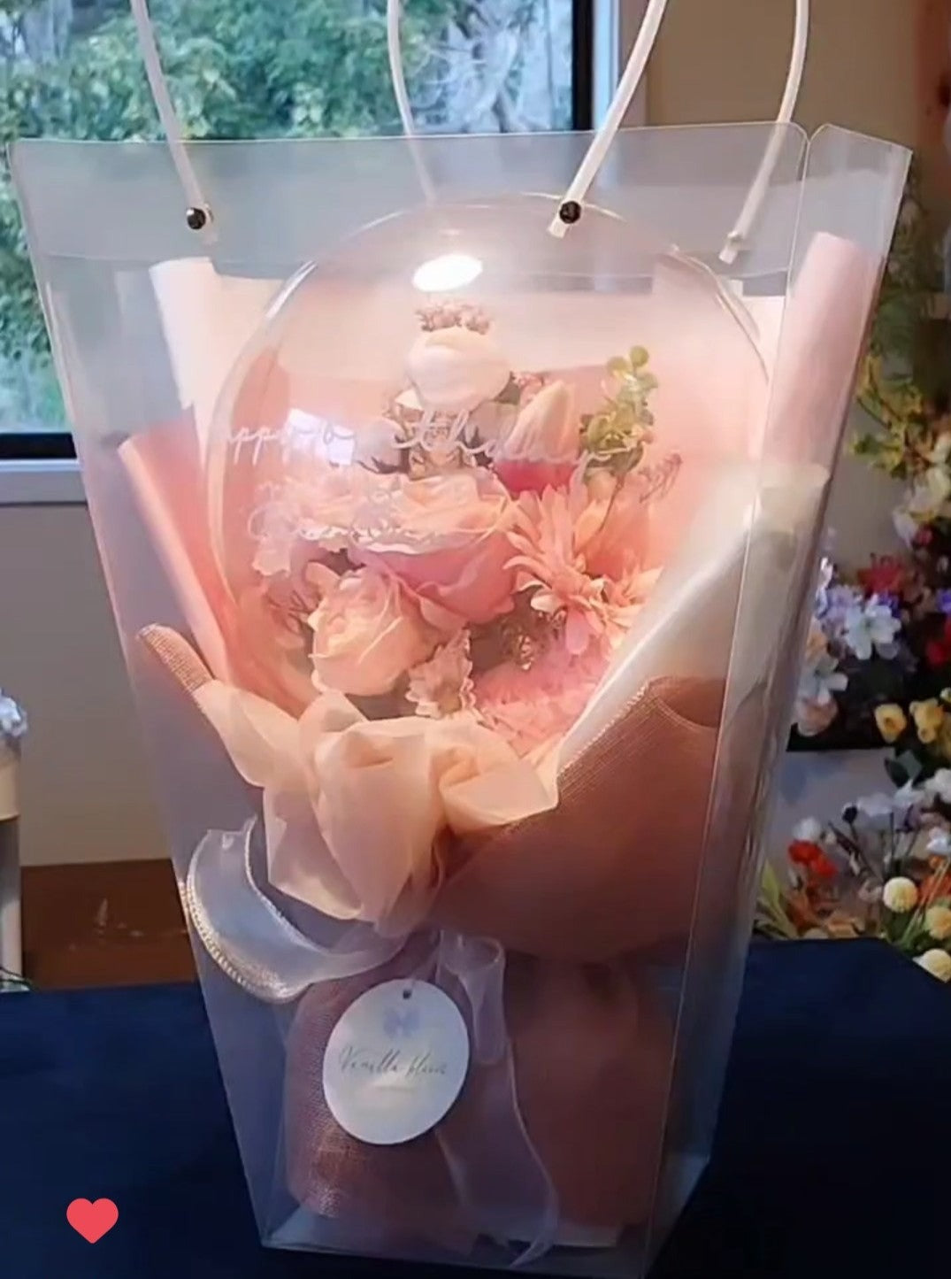 Transparent Carry Bag for Flower Balloons